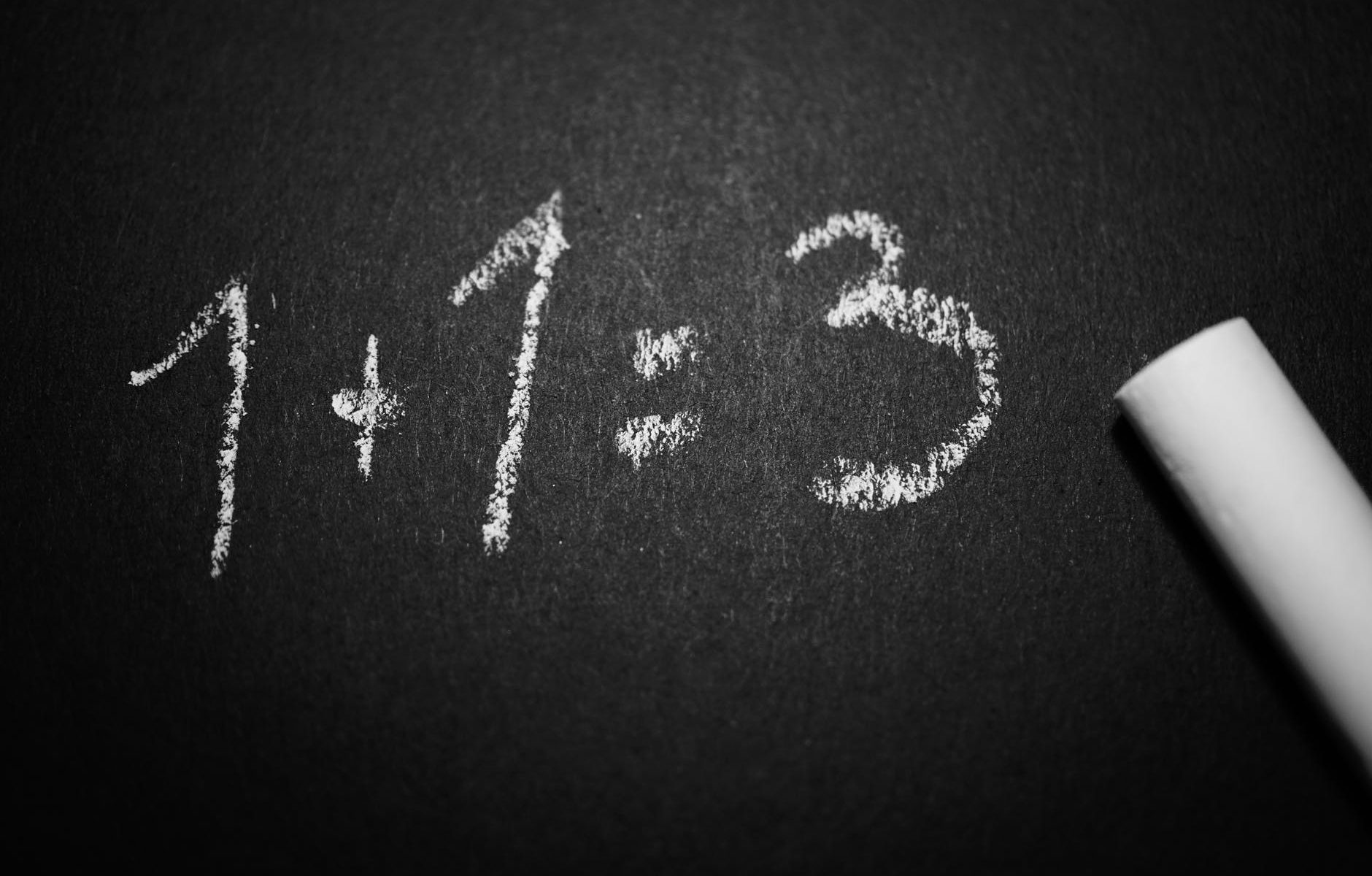 addition black and white black and white chalk